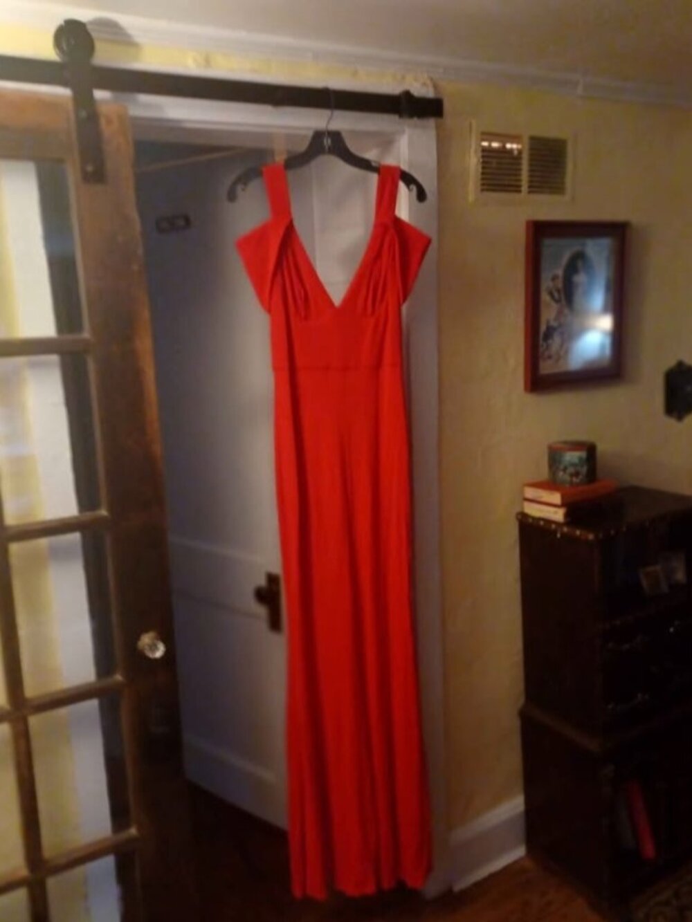 Red formal floor-length ABS Allen Schwartz dress